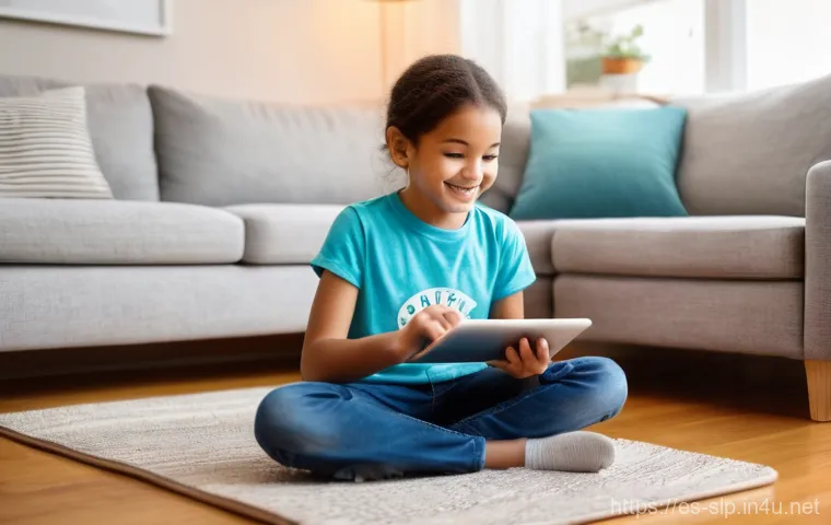 발음 장애 치료 - **Teletherapy: Bridging Distances for Speech Development**
    "A cozy and inviting living room fill...